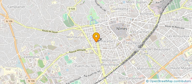 localisation de l'entreprise MONSIEUR XAVIER PICARONY  NIMES