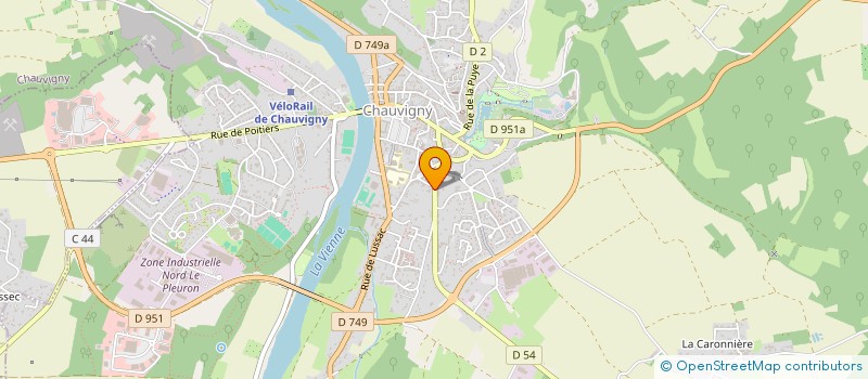 localisation de l'entreprise MONSIEUR XAVIER PIGANEAU à CHAUVIGNY