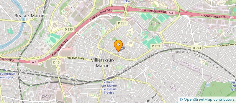 localisation de l'entreprise MONSIEUR XAVIER PILLORGET à VILLIERS-SUR-MARNE