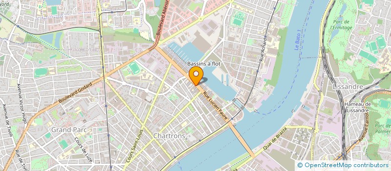 localisation de l'entreprise MONSIEUR XAVIER PINSOLLE  BORDEAUX