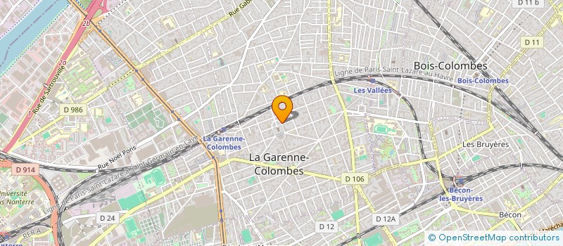 localisation de l'entreprise MONSIEUR XAVIER PINTA  LA GARENNE-COLOMBES