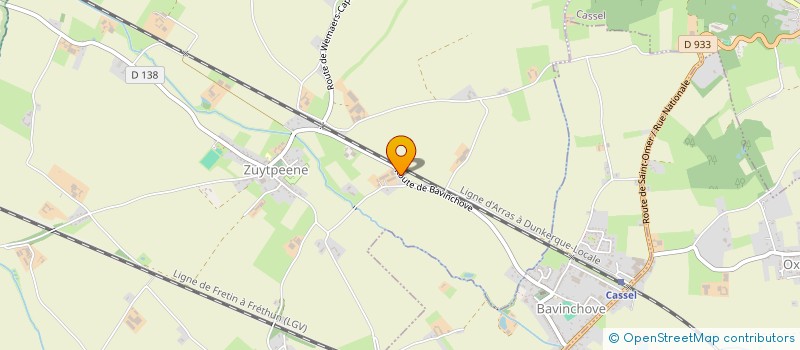 localisation de l'entreprise MONSIEUR XAVIER PLANCKE  ZUYTPEENE