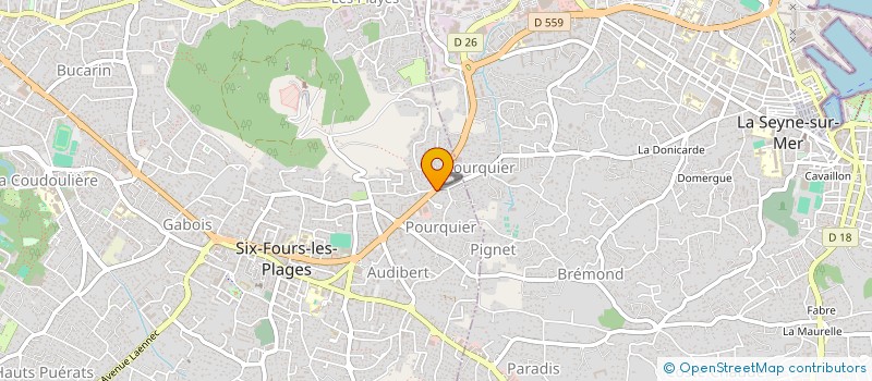 localisation de l'entreprise MONSIEUR XAVIER PLANTIN à SIX-FOURS-LES-PLAGES