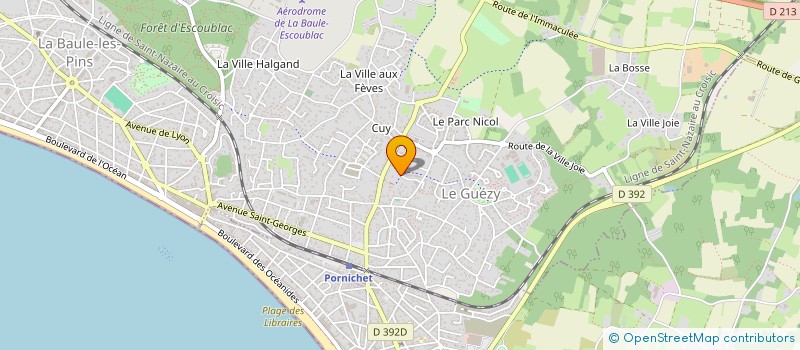 localisation de l'entreprise MONSIEUR XAVIER PLASSAIS  LA BAULE-ESCOUBLAC