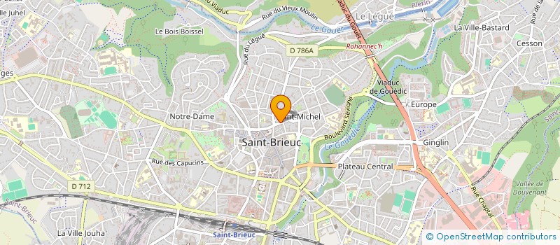 localisation de l'entreprise MONSIEUR XAVIER PLET à SAINT-BRIEUC