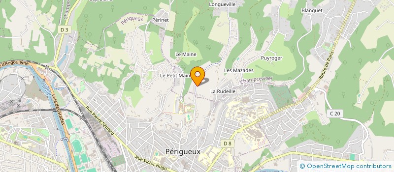 localisation de l'entreprise MONSIEUR XAVIER POILVERT  CHAMPCEVINEL