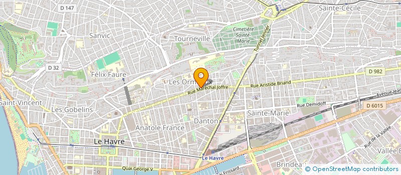 localisation de l'entreprise MONSIEUR XAVIER POIRIER à LE HAVRE