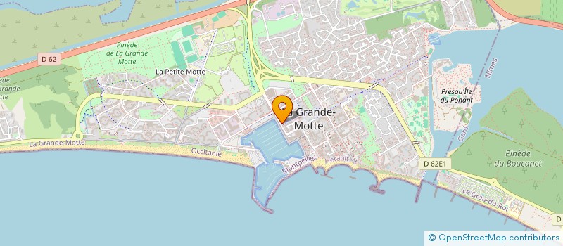 localisation de l'entreprise MONSIEUR XAVIER POIROT  LA GRANDE-MOTTE