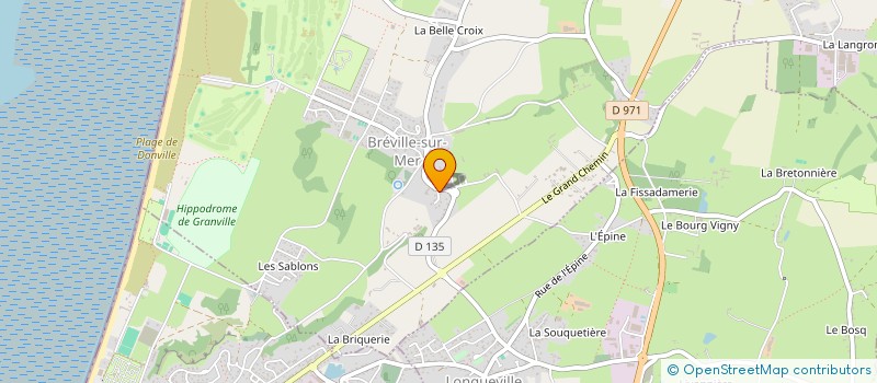 localisation de l'entreprise MONSIEUR XAVIER POISSON  BREVILLE-SUR-MER