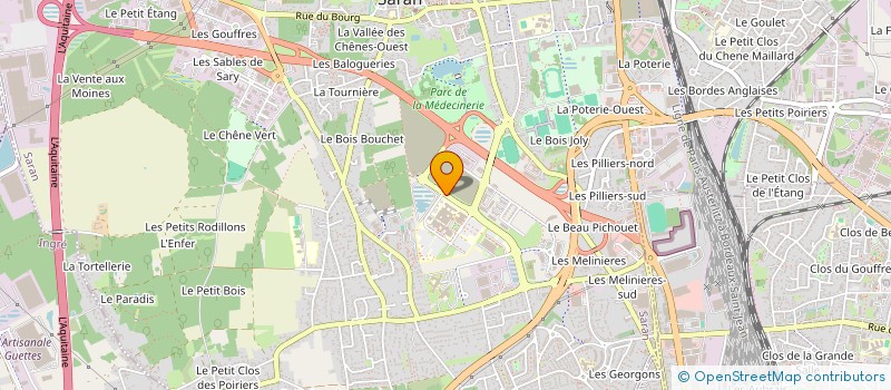 localisation de l'entreprise MONSIEUR XAVIER POLLET-VILLARD à SARAN