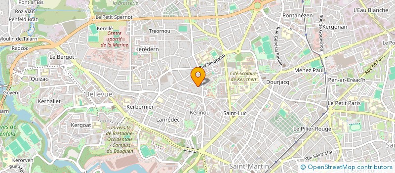 localisation de l'entreprise MONSIEUR XAVIER POMMAREDE à BREST