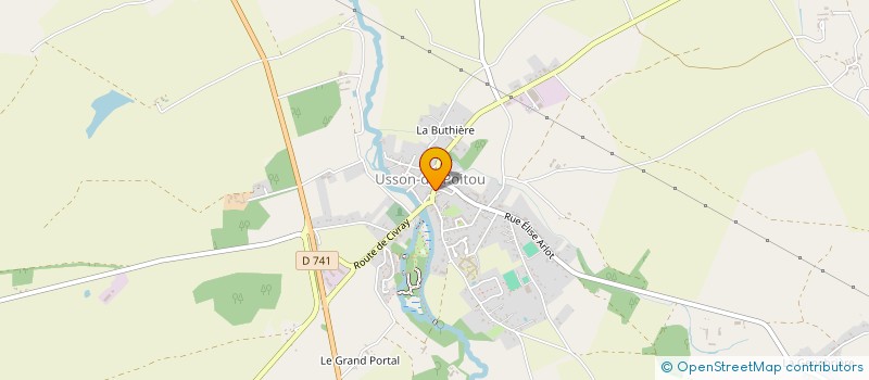localisation de l'entreprise MONSIEUR XAVIER POMMARET à USSON-DU-POITOU