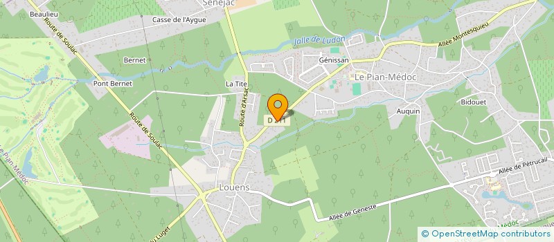 localisation de l'entreprise MONSIEUR XAVIER PONCELET  LE PIAN-MEDOC