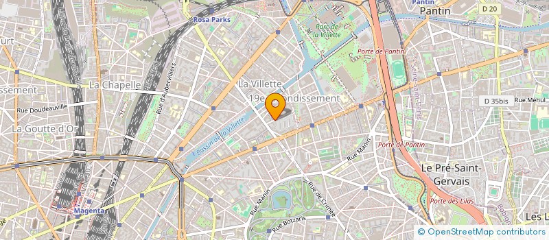 localisation de l'entreprise MONSIEUR XAVIER POPY  PARIS