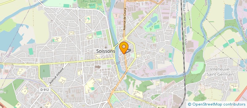 localisation de l'entreprise MONSIEUR XAVIER POTIER à SOISSONS