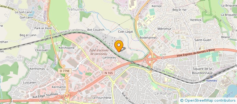 localisation de l'entreprise MONSIEUR XAVIER POUEZAT à VANNES