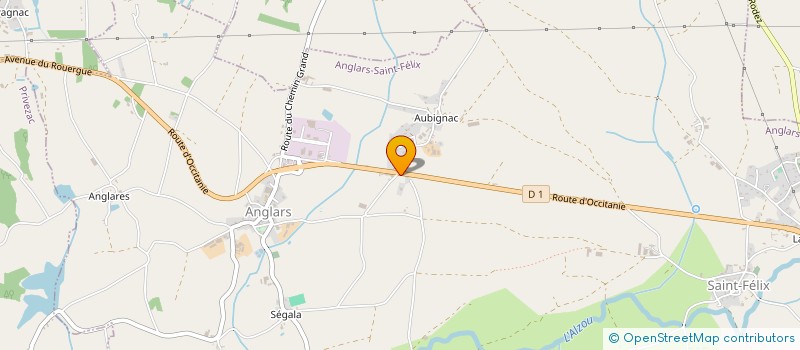 localisation de l'entreprise MONSIEUR XAVIER POUGET  ANGLARS-SAINT-FELIX