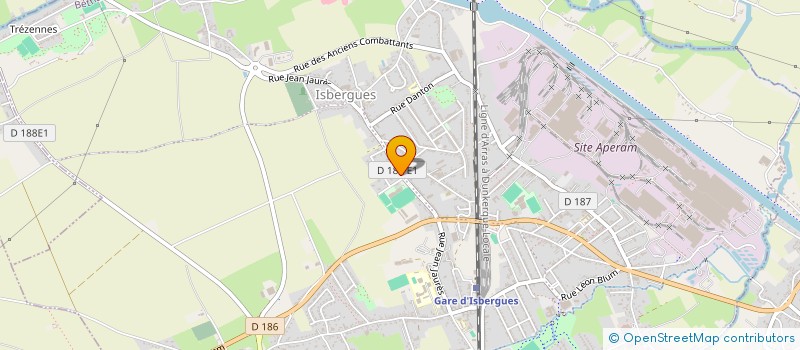 localisation de l'entreprise MONSIEUR XAVIER POULLE  ISBERGUES