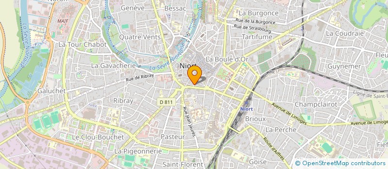 localisation de l'entreprise MONSIEUR XAVIER POUPARD  NIORT