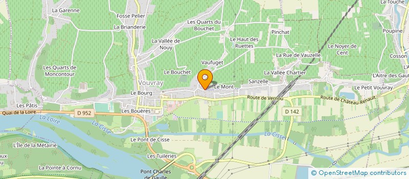 localisation de l'entreprise MONSIEUR XAVIER POURAT  VOUVRAY