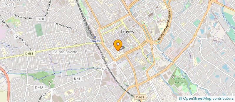 localisation de l'entreprise MONSIEUR XAVIER POURRE  TROYES