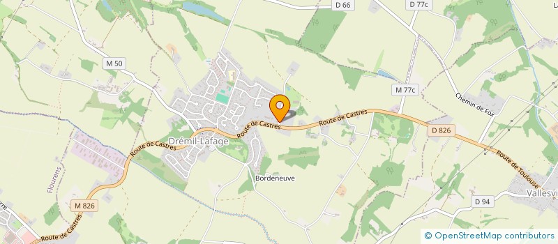 localisation de l'entreprise MONSIEUR XAVIER POZO  DREMIL-LAFAGE