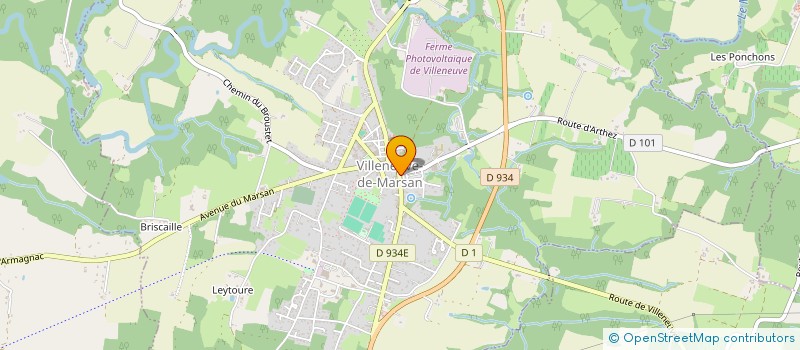 localisation de l'entreprise MONSIEUR XAVIER PRABEL  VILLENEUVE-DE-MARSAN
