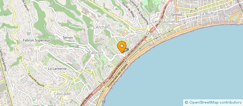 localisation de l'entreprise MONSIEUR XAVIER PRIEUR à NICE