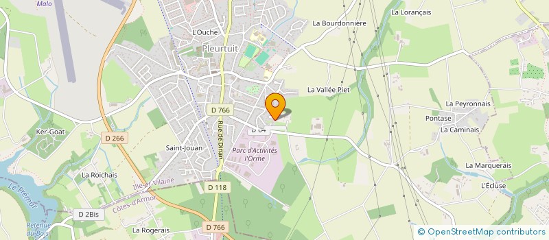 localisation de l'entreprise MONSIEUR XAVIER PRIOUL à PLEURTUIT