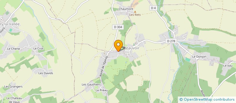 localisation de l'entreprise MONSIEUR XAVIER PULBY  BEAUVOIR