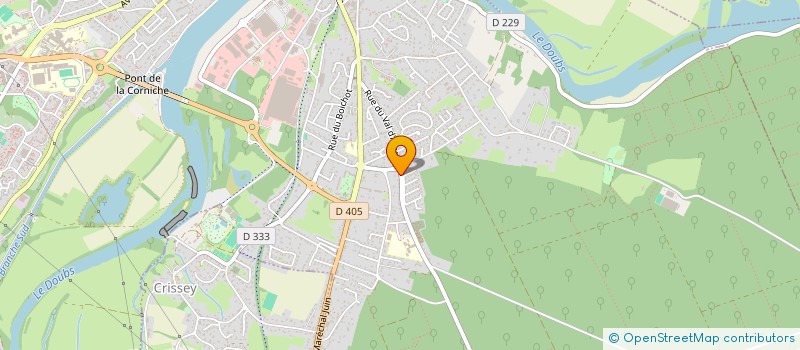 localisation de l'entreprise MONSIEUR XAVIER QUERVEL à DOLE
