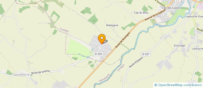 localisation de l'entreprise MONSIEUR XAVIER QUIRIN  LOMBEZ