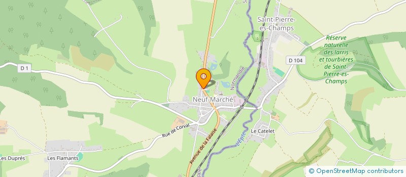 localisation de l'entreprise MONSIEUR XAVIER QUITTARD  NEUF-MARCHE