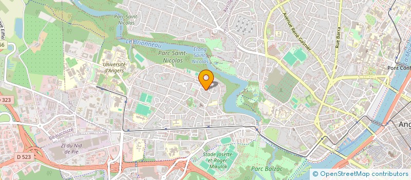 localisation de l'entreprise MONSIEUR XAVIER RABU à ANGERS
