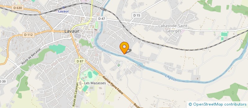 localisation de l'entreprise MONSIEUR XAVIER RACAUD  LABASTIDE-SAINT-GEORGES