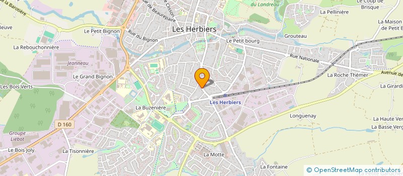 localisation de l'entreprise MONSIEUR XAVIER RAIMBAUD  LES HERBIERS