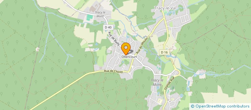 localisation de l'entreprise MONSIEUR XAVIER RAMILLON  TRACY-LE-MONT