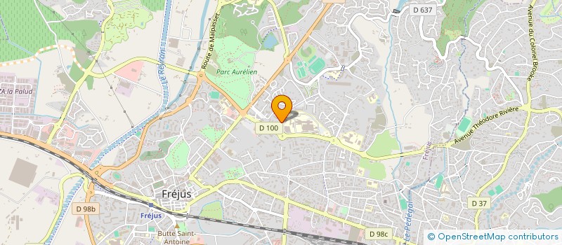 localisation de l'entreprise MONSIEUR XAVIER RANOUIL  FREJUS