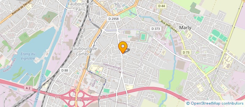 localisation de l'entreprise MONSIEUR XAVIER RAUX à VALENCIENNES