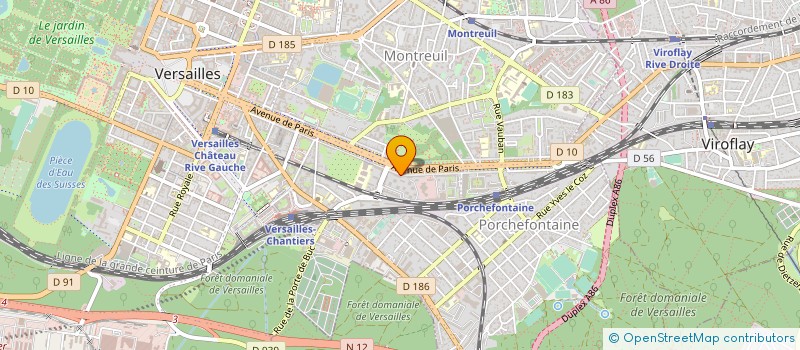 localisation de l'entreprise MONSIEUR XAVIER RAVELONANOSY à VERSAILLES
