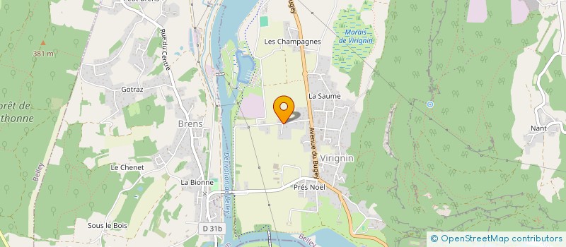 localisation de l'entreprise MONSIEUR XAVIER REANT  VIRIGNIN