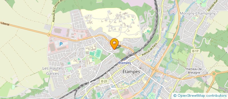 localisation de l'entreprise MONSIEUR XAVIER REGHEM à ETAMPES