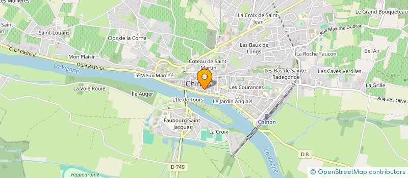 localisation de l'entreprise MONSIEUR XAVIER REMON  CHINON