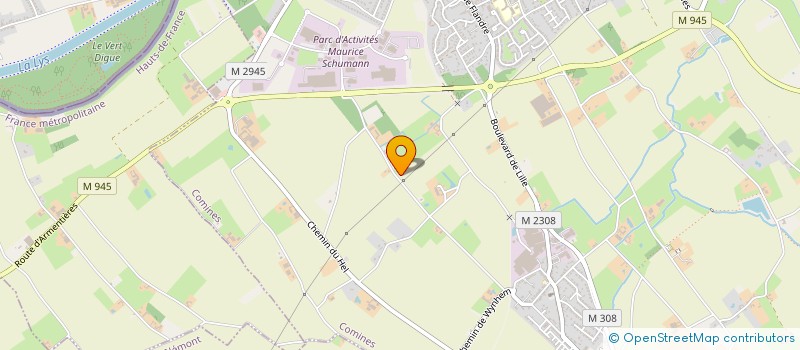 localisation de l'entreprise MONSIEUR XAVIER RENARD à COMINES
