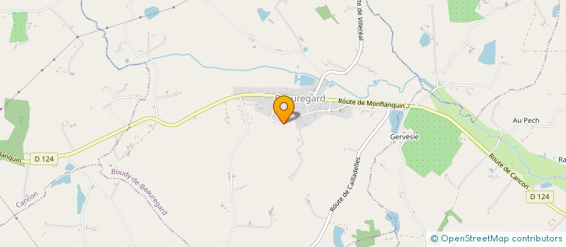 localisation de l'entreprise MONSIEUR XAVIER RENAUD  BOUDY-DE-BEAUREGARD