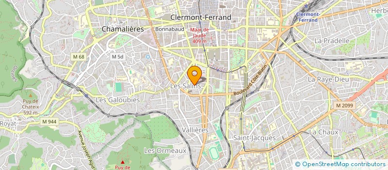 localisation de l'entreprise MONSIEUR XAVIER RESSORT  CLERMONT-FERRAND