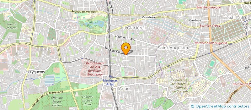 localisation de l'entreprise MONSIEUR XAVIER REY  MERIGNAC