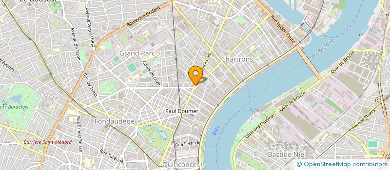 localisation de l'entreprise MONSIEUR XAVIER REYNE  BORDEAUX