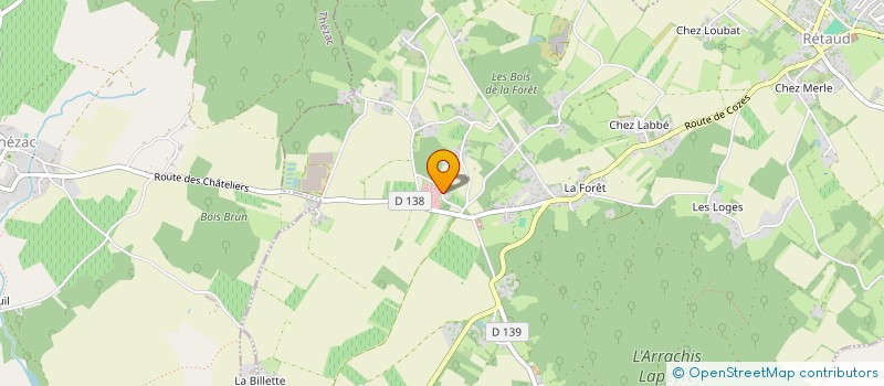 localisation de l'entreprise MONSIEUR XAVIER RICHARD  RETAUD