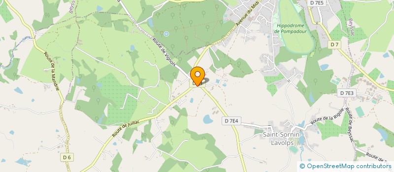 localisation de l'entreprise MONSIEUR XAVIER RICHE DES MOTTES  SAINT-SORNIN-LAVOLPS